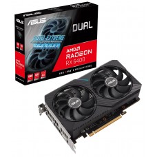 Видеокарта Radeon RX 6400, Asus, DUAL, 4Gb GDDR6, 64-bit (DUAL-RX6400-4G)