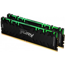 Память 8Gb x 2 (16Gb Kit) DDR4, 4266 MHz, Kingston Fury Renegade RGB, Black (KF442C19RBAK2/16)