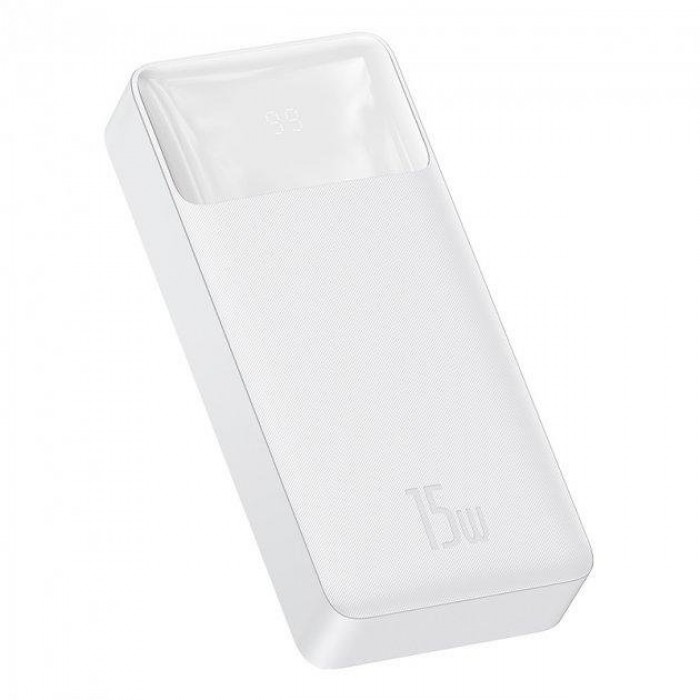 Універсальна мобільна батарея Baseus Bipow Digital Display 20000mAh 15W White (PPDML-J02)