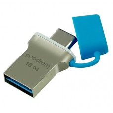 USB 3.0 / Type-C Flash Drive 16Gb Goodram ODD3, Blue/Silver (ODD3-0160B0R11)