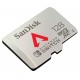 Карта памяти microSDXC, 128Gb, Class 10 UHS-I (U3) V30, SanDisk For Nintendo Switch