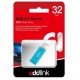 USB Flash Drive 32Gb AddLink U12, Aqua (AD32GBU12A2)
