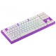 Клавиатура Hator Rockfall EVO TKL, Lilac/White, USB, оптическая, RGB подсветка (HTK-633)
