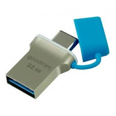 USB 3.0 / Type-C Flash Drive 32Gb Goodram ODD3, Blue/Silver (ODD3-0320B0R11)