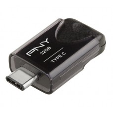 USB 3.1 Type-C Flash Drive 32Gb PNY Elite, Black (FD32GATT4TC31K-EF)