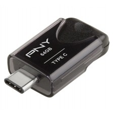 USB 3.1 Type-C Flash Drive 64Gb PNY Elite, Black (FD64GATT4TC31K-EF)