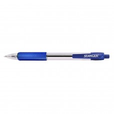 Ручка кулькова 1.0 мм, Stanger, синя, автоматична, з грипом, 1 од (R 1.0-18000300038)
