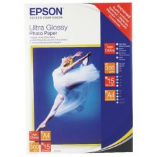 Фотобумага Epson, глянцевая, A6 (10x15), 300 г/м², 50 л, Ultra Series (C13S041943)