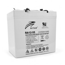 Батарея для ИБП 12В 55Ah AGM Ritar RA12-55, Gray Case, 229x138x211 ШхВхД