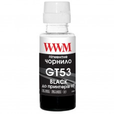 Чорнило WWM HP GT53, Black, Ink Tank 115/315/319/415, GT5810, 100 мл, пігментне (H53BP)