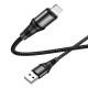 Кабель USB - Lightning 1 м Hoco X50 Black, Excellent charging