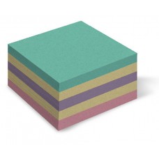 Блок паперу для нотаток 85х85 мм, кольоровий мікс, 400 арк, клеєний, Mizar (КД-002-МВ)