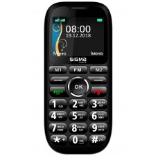 Мобільний телефон (бабусефон) Sigma mobile Comfort 50 Grand, Black, Dual Sim