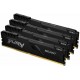 Пам'ять 32Gb x 4 (128Gb Kit) DDR4, 3200 MHz, Kingston Fury Beast, Black (KF432C16BBK4/128)