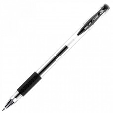 Ручка гелева 0.5 мм, Baoke, чорна, з грипом, 12 шт (PC880D/F-black)
