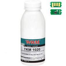 Тонер + чіп Kyocera TK-1110, Black, FS-1020/1040/1120, 90 г, WWM (TC-TK-1110-90-WWM)