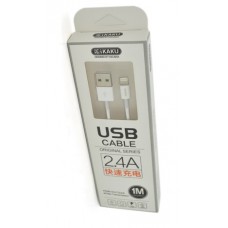Кабель USB - Lightning 1 м iKAKU Yuanzhuang White, 2.4A