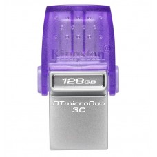Флеш накопичувач USB 128Gb Kingston DataTraveler microDuo 3C, Purple, Type-C / USB 3.2 Gen 1 (DTDUO3CG3/128GB)