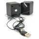 Колонки 2.0 Kisonli V310 Black, 2 x 1.5 Вт, пластиковий корпус, USB + 3.5mm