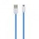 Кабель USB <-> USB Type-C, Ldnio XS-07, Blue, 1 м, 2.1A