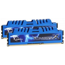 Память 8Gb x 2 (16Gb Kit) DDR3, 2400 MHz, G.Skill RipjawsX, Blue (F3-2400C11D-16GXM)