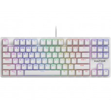Клавіатура Hator Rockfall EVO TKL, White, USB, оптична, RGB підсвічування (HTK-631)