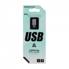 Перехідник micro USB - Lightning Borofone BV5