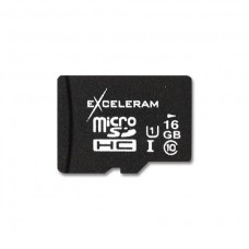 Карта памяти microSDHC, 16Gb, Class10 UHS-I, eXceleram без адаптера (MSD1610)