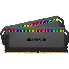 Пам'ять 16Gb x 2 (32Gb Kit) DDR4, 3200 MHz, Corsair Dominator Platinum RGB, Black (CMT32GX4M2C3200C16)