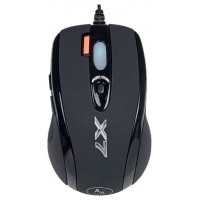 Мышь A4Tech X-710BK USB X7 Game Oscar mouse, Black, кнопка тройного выстрела