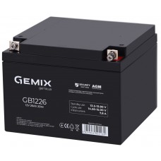 Батарея для ИБП 12В 26Ач Gemix GB1226 166х175х125 мм