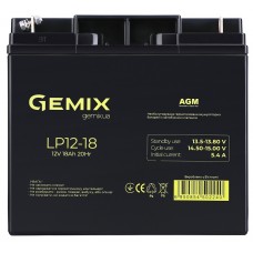 Батарея для ИБП 12В 18Ач Gemix LP12-18, 181х77х167 мм
