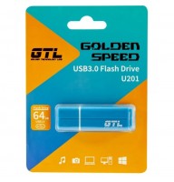 USB 3.0 Flash Drive 64Gb GTL U201 Blue, 70/15MBs