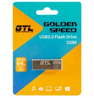 USB 3.0 Flash Drive 64Gb GTL U280 Silver, 70/15MBs