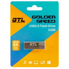 USB 3.0 Flash Drive 64Gb GTL U280 Silver, 70/15MBs (GTL-U280-64)