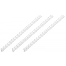 Пружины пластиковые 2E, диаметр 14 мм, белые, 100 шт (2E-PL14-100WH)
