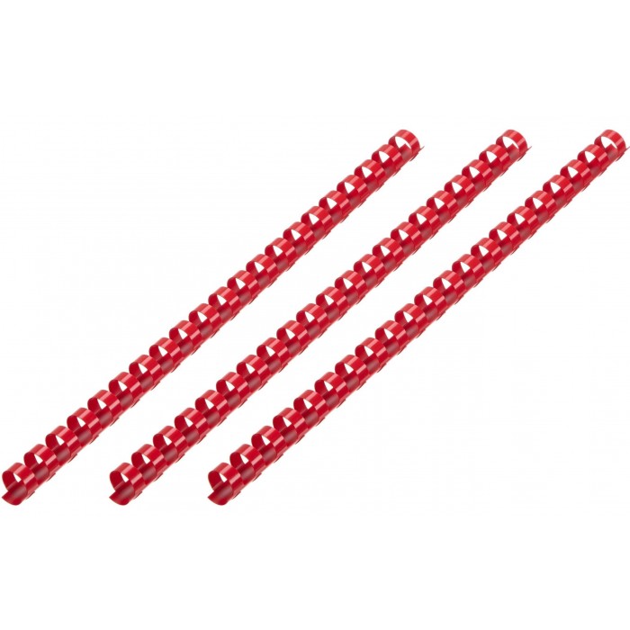 Пружини пластикові 2E, діаметр 16 мм, червоні, 100 шт (2E-PL16-100RD)