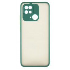 Накладка силиконовая для смартфона Xiaomi Redmi 10C, Gingle Matte Case (strong) Green