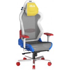 Игровое кресло DXRacer Air PRO White-Blue-Red-Yellow, сетка, алюминиевая основа (AIR-R1S-WRB.G-B3-N