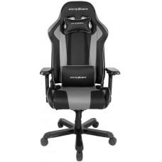 Игровое кресло DXRacer King Black-Grey, экокожа, алюминиевая основа (GC-K99-NG-A3-01-NVF)