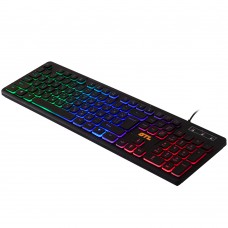 Клавіатура GTL KB7269-5-1 Gaming Black, USB, RGB підсвічування