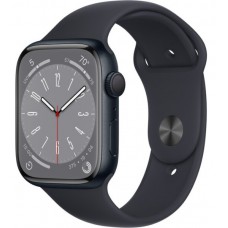 Смарт-годинник Apple Watch Series 8 GPS (A2770), 41 мм, Midnight, Midnight Sport Band (MNP53UL/A)