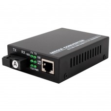 Медіаконвертор TelStream MC-218/320SC (1310TX&1550RX, 10/100/1000, 20км SC)