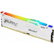 Память 16Gb DDR5, 6000 MHz, Kingston Fury Beast RGB, White (KF560C36BWEA-16)