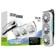 Видеокарта GeForce RTX 4070 Ti, Zotac, Trinity OC (White Edition), 12Gb GDDR6X (ZT-D40710Q-10P)