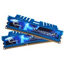 Пам'ять 8Gb x 2 (16Gb Kit) DDR3, 1600 MHz, G.Skill Ripjaws X, Blue (F3-1600C9D-16GXM)