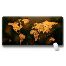 Коврик прорезиненый Карта мира, с боковой прошивкой, Brown-orange, 300x700x2mm (SJDT-16)