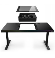 Комп'ютерний стіл ALmordor E140G Black, Gaming Desk