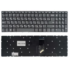 Клавіатура для ноутбука Lenovo IdeaPad 320-15IAP, Grey, без рамки, прямий 
