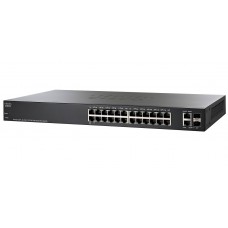 Комутатор Cisco SF220-24P-K9, Black, 24 портов, управляемый